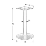 Stolik do kawiarni/bistro okrągły Opal - obrazek 4