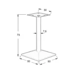 Stolik do kawiarni/bistro kwadratowy Silva - obrazek 3