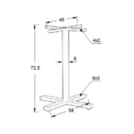 Stolik do kawiarni/bistro kwadratowy Stella - obrazek 4