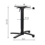 Stolik bistro składany kwadratowy Toni - obrazek 4