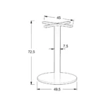 Stolik do kawiarni/bistro okrągły Vesper - obrazek 4