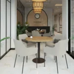 Stolik do kawiarni/bistro okrągły Opal - obrazek 2