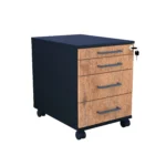 Kontenerek pod biurko LOFT Flex 3+1 - Dąb Lancelot