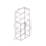 Szafa biurowa LOFT CLARO 5OH Dąb Olejowany - obrazek 9