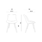 Krzesło konferencyjne Easy M - czarne - obrazek 5