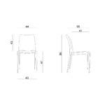 Krzesło konferencyjne Design - czarne - obrazek 4