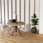 Stół konferencyjny LOFT okrągły EX720 Dąb Lancelot - obrazek 2