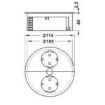 Mediaport okrągły BACHMANN TWIST - obrazek 5