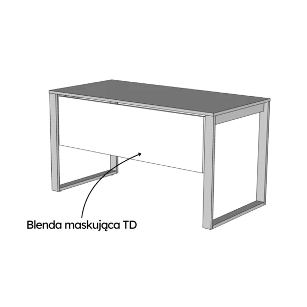 Blenda maskująca do biurka LOFT (STD)