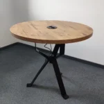 Stół konferencyjny LOFT okrągły EX735 Dąb Lancelot - obrazek 3