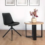 Fotel konferencyjny obrotowy Britta - czarny - obrazek 2