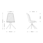 Fotel konferencyjny obrotowy Britta - czarny - obrazek 5