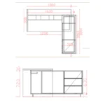 Biurko narożne EIRA dąb olejowany - obrazek 5