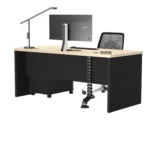 Biurko z płyty Forma + kontenerek Flex - dąb olejowany - obrazek 5