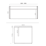 Biurko z płyty Forma - dąb lancelot - obrazek 7