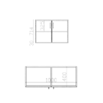 Komoda biurowa LOFT DITO 100cm Dąb Lancelot 2OH - obrazek 8