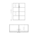 Komoda biurowa LOFT DITO Dąb Olejowany 4OH - obrazek 11