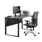 Biurko loftowe - czarne - obrazek 5