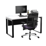 Biurko loftowe - białe - obrazek 4