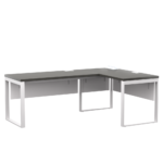 Biurko narożne czarne LOFT - obrazek 2