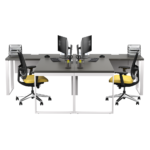 Biurko narożne czarne LOFT - obrazek 10