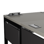 Biurko narożne czarne LOFT - obrazek 11