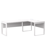 Biurko narożne białe LOFT