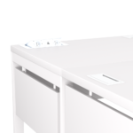 Biurko narożne białe LOFT - obrazek 11