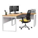 Biurko narożne dąb lancelot LOFT - obrazek 4