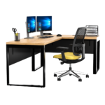 Biurko narożne dąb lancelot LOFT - obrazek 3