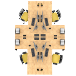 Biurko narożne dąb lancelot LOFT - obrazek 12