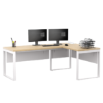 Biurko narożne dąb olejowany LOFT - obrazek 3