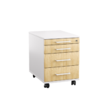 Kontenerek pod biurko LOFT Next 3+1 - Dąb Olejowany