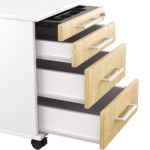 Kontenerek pod biurko LOFT Next 3+1 - Dąb Olejowany - obrazek 16