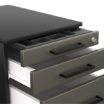 Kontenerek pod biurko LOFT Next 3+1 - Czarny - obrazek 13