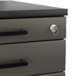 Kontenerek pod biurko LOFT Next 3+1 - Czarny - obrazek 19