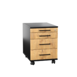 Kontenerek pod biurko LOFT Next 3+1 - Dąb Lancelot - obrazek 7