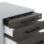 Kontenerek pod biurko LOFT Next 3+1 - Czarny - obrazek 15