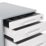 Kontenerek pod biurko LOFT Next 3+1 - Biały - obrazek 15