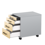 Kontenerek pod biurko LOFT Next 3+1 - Dąb Olejowany - obrazek 12