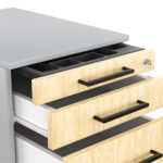 Kontenerek pod biurko LOFT Next 3+1 - Dąb Olejowany - obrazek 15