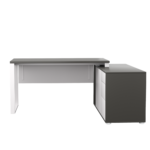 Biurko narożne czarne LOFT z Komodą Zenit - obrazek 6