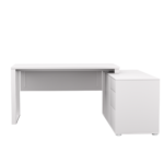 Biurko narożne białe LOFT z Komodą Zenit - obrazek 4