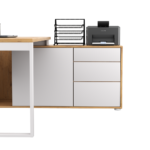 Biurko narożne dąb lancelot LOFT z Komodą Zenit - obrazek 15