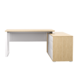 Biurko narożne dąb olejowany LOFT z Komodą Zenit - obrazek 7