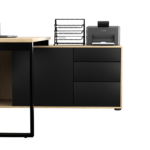 Biurko narożne dąb olejowany LOFT z Komodą Zenit - obrazek 13