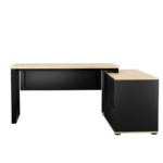 Biurko narożne dąb olejowany LOFT z Komodą Zenit - obrazek 6