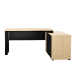 Biurko narożne dąb olejowany LOFT z Komodą Zenit - obrazek 5