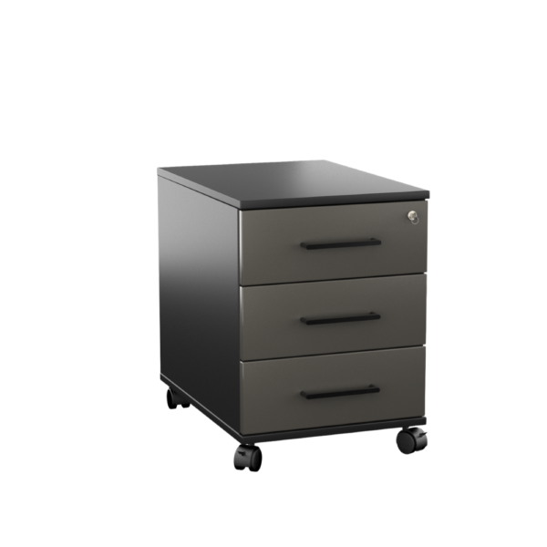 Kontenerek pod biurko LOFT Next 3 - Czarny